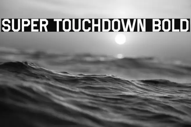 Super Touchdown Bold Font examples