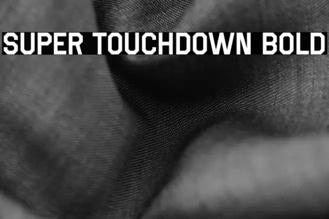Super Touchdown Bold Font examples