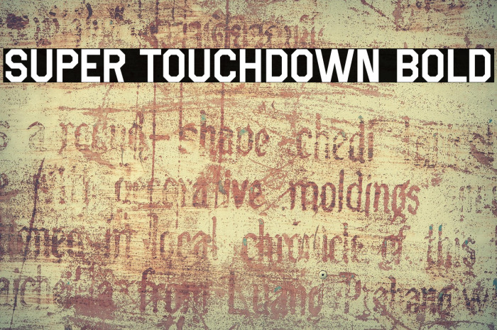 Super Touchdown Bold Example 3