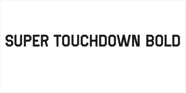 Super Touchdown Bold Logo