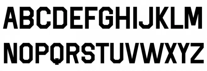 Super Touchdown Bold Font LOWERCASE