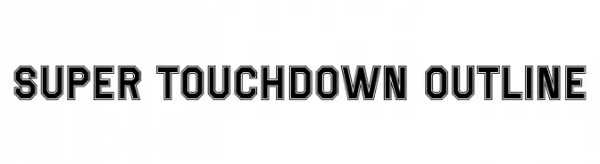 Super Touchdown Outline  baixar fontes gratis