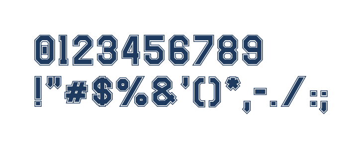 Super Touchdown Outline Other Characters