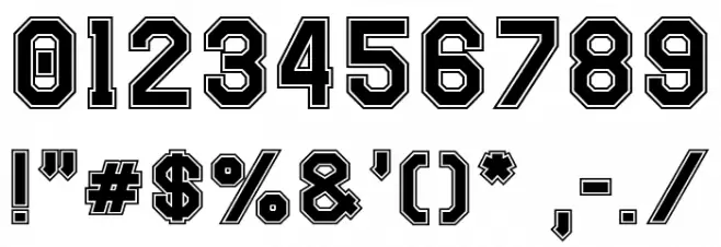 Super Touchdown Outline फ़ॉन्ट अन्य घर का काम