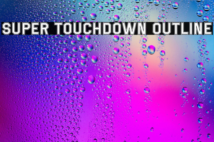 Super Touchdown Outline Example 3