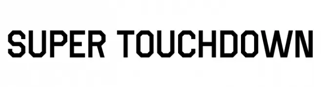 Super Touchdown  baixar fontes gratis