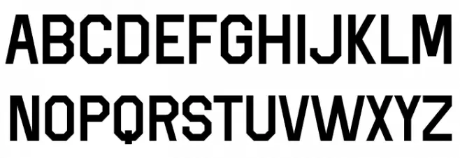 Super Touchdown خط أحرف كبيرة