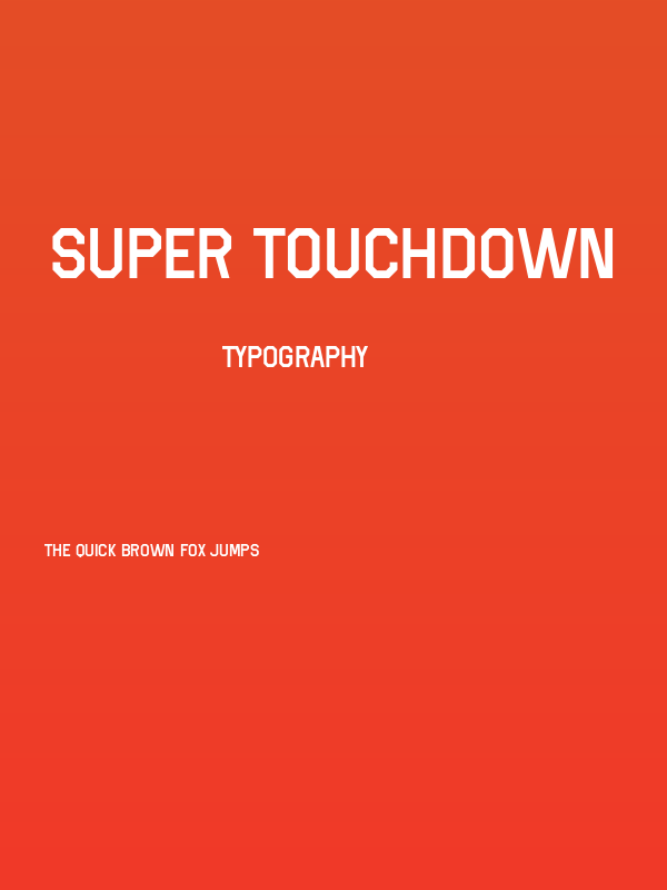 Super Touchdown Poster
