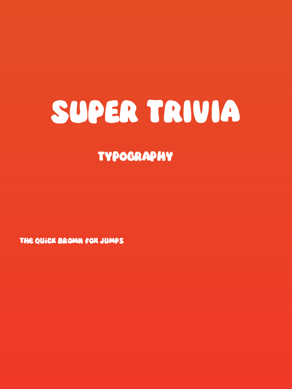 Super Trivia Poster