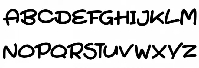 Super Turnips Schriftart Groß