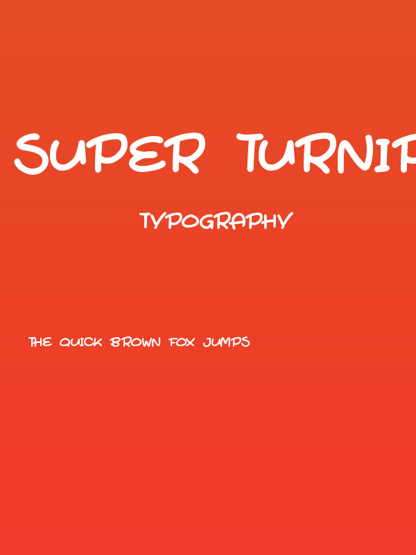 Super Turnips Poster