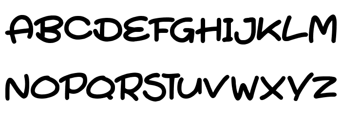 Super Turnips Font LOWERCASE