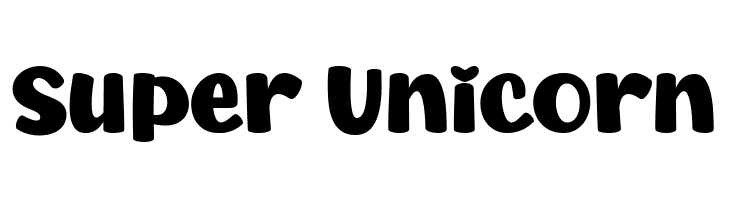 Super Unicorn  Fuentes Gratis Descargar