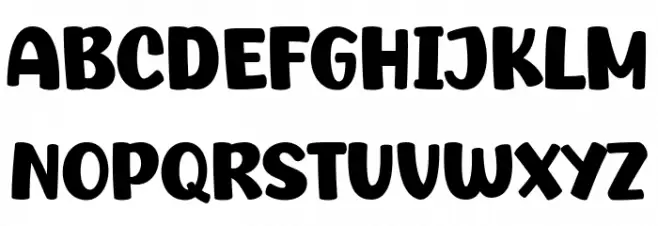 Super Unicorn Schriftart Groß