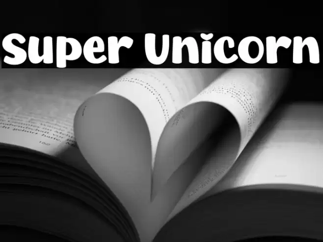 Super Unicorn Font examples