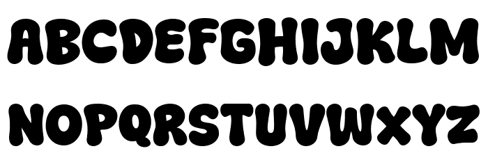 Super Vanilla Font UPPERCASE
