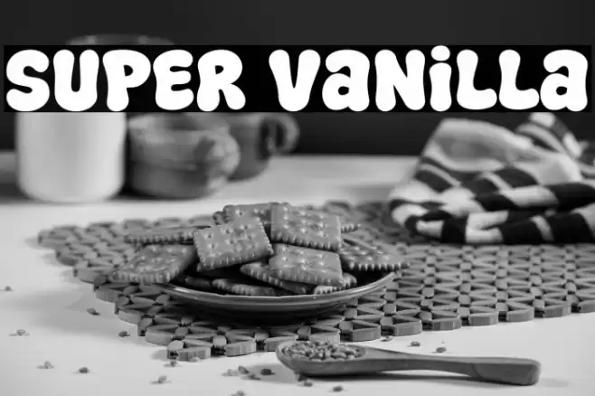 Super Vanilla Font examples
