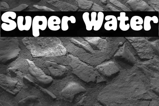 Super Water Font examples