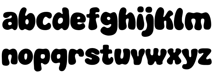 Super Water Font LOWERCASE