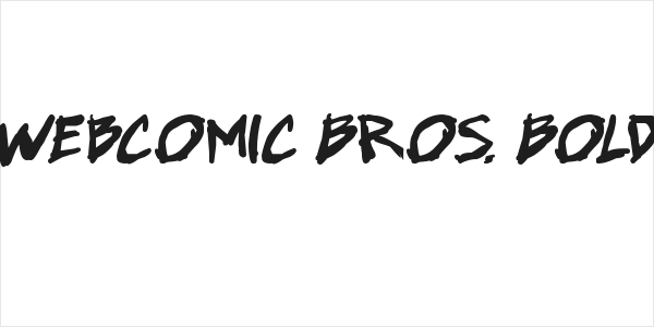 Super Webcomic Bros. Bold Italic Logo