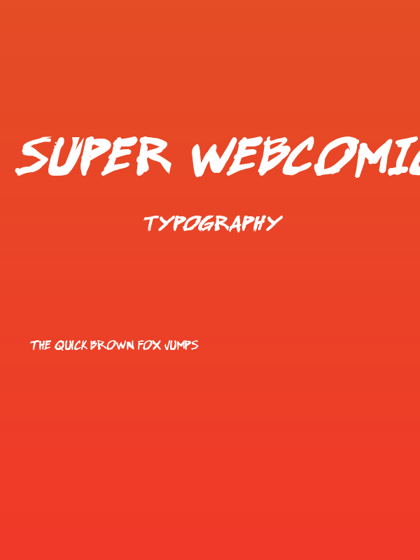 Super Webcomic Bros. Bold Italic Poster