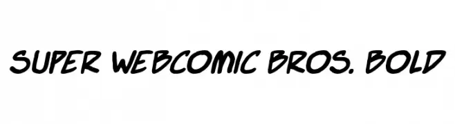 Super Webcomic Bros. Bold  フリーフォントのダウンロード