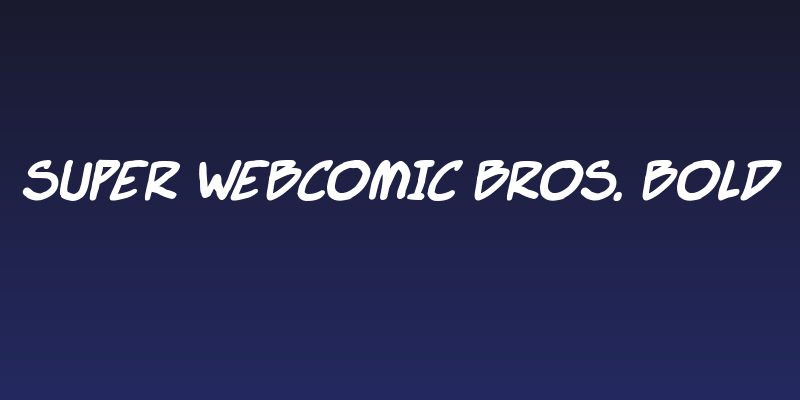 Super Webcomic Bros. Bold Social Header