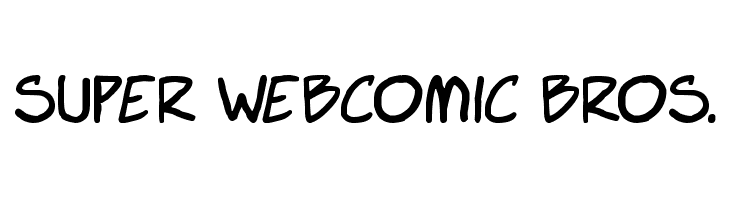 Super Webcomic Bros. 字体