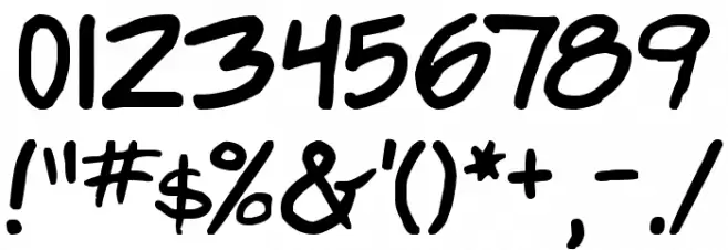 Super Webcomic Bros. Font OTHER CHARS