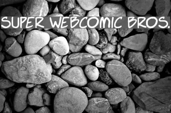 Super Webcomic Bros. Font examples