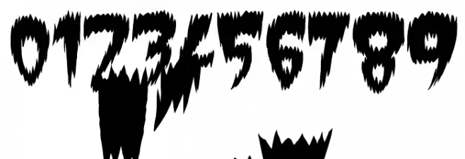 Super Weird Font OTHER CHARS