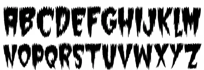 Super Weird Font Litere mari