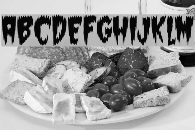 Super Weird Font examples