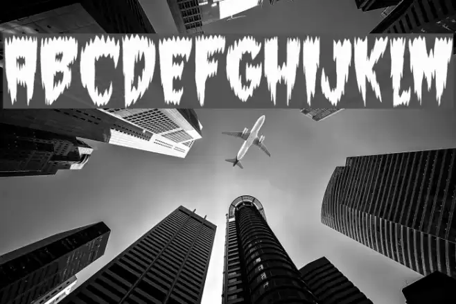 Super Weird Font examples