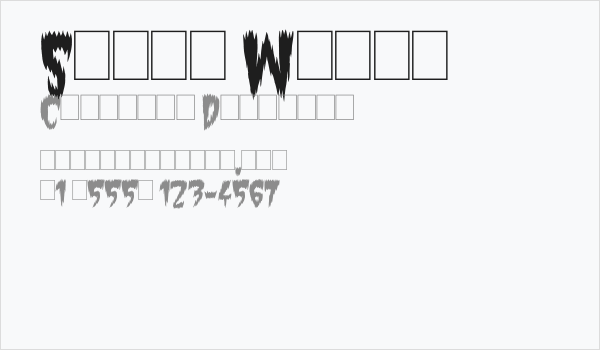 Super Weird Business Card