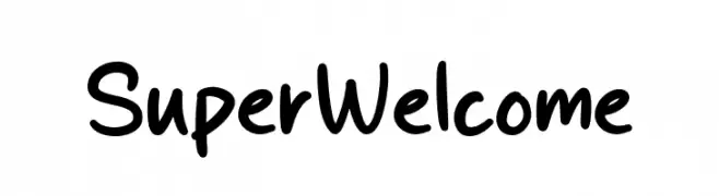 Super Welcome  Frei Schriftart Herunterladen