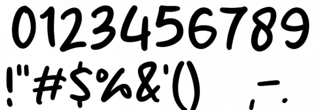 Super Welcome Font OTHER CHARS