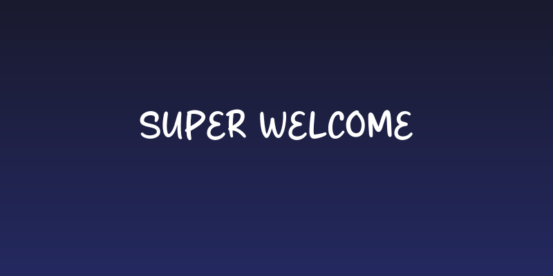 Super Welcome Social Header