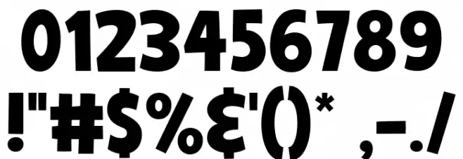 Super Wonder Regular Font OTHER CHARS