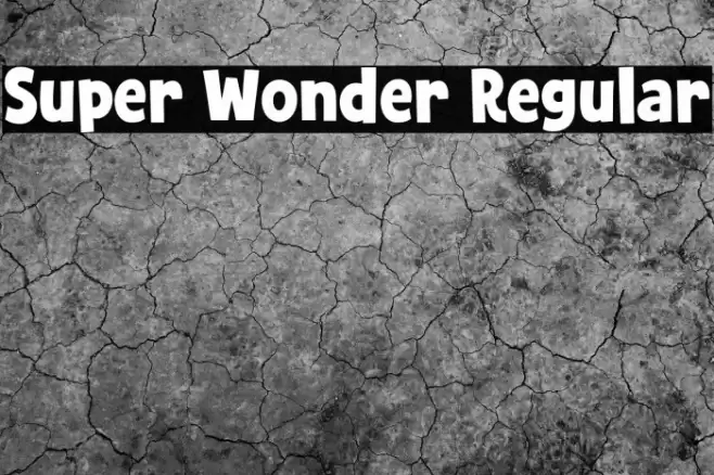 Super Wonder Regular Font examples