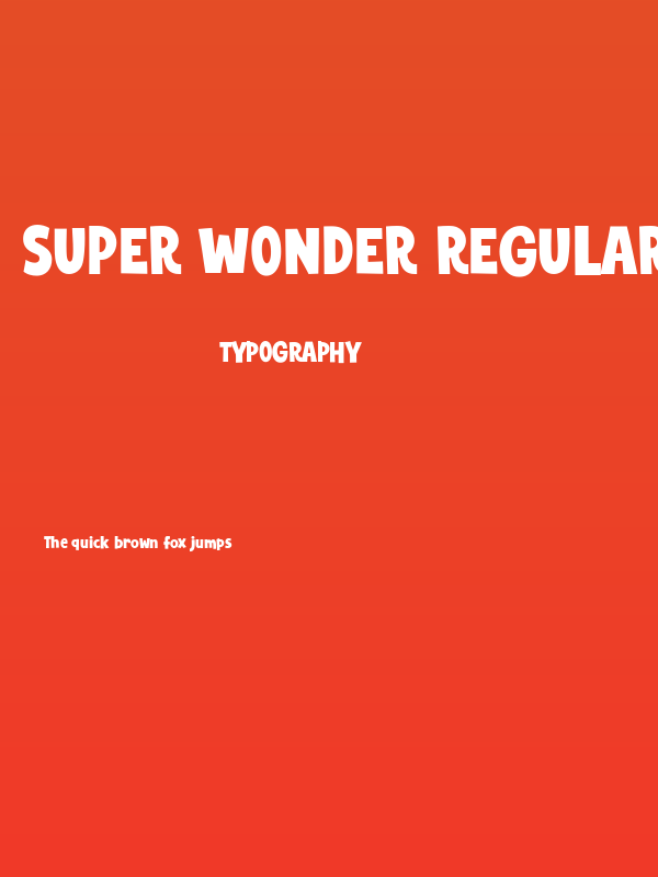 Super Wonder Regular Poster