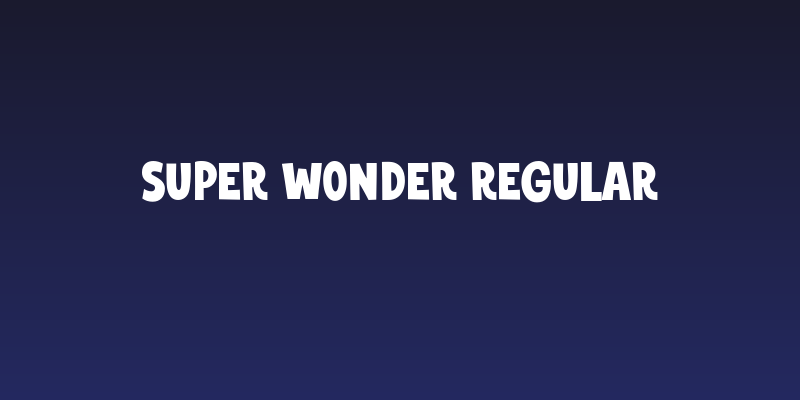 Super Wonder Regular Social Header
