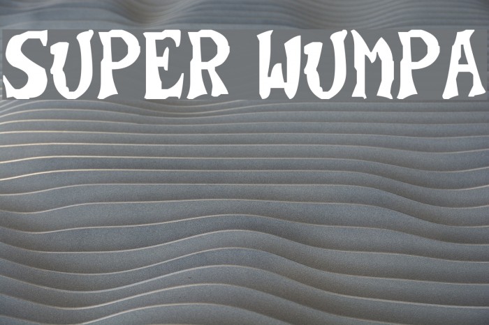 Super Wumpa Font examples