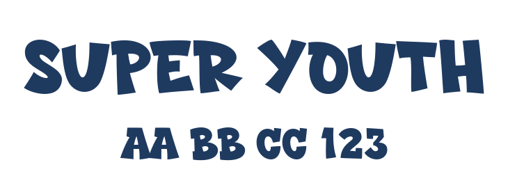 Super Youth Font Preview
