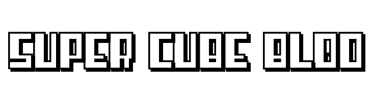 Super cube Blod  免费字体下载