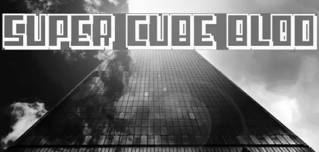 Super cube Blod Font examples