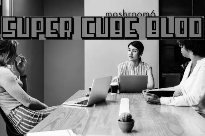 Super cube Blod Font examples