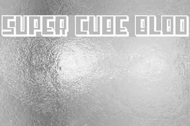 Super cube Blod Font examples