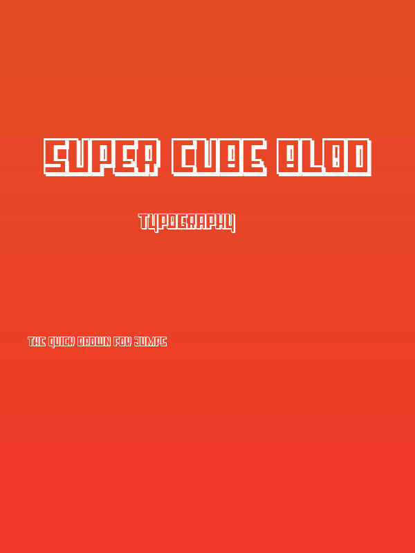 Super cube Blod Poster