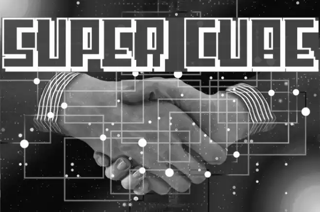 Super cube Font examples